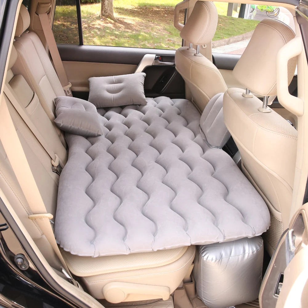 Car Inflatable Travel Mattress Bed Universal Back Seat Multifunctional Sofa Pillow Outdoor Camping Cushion